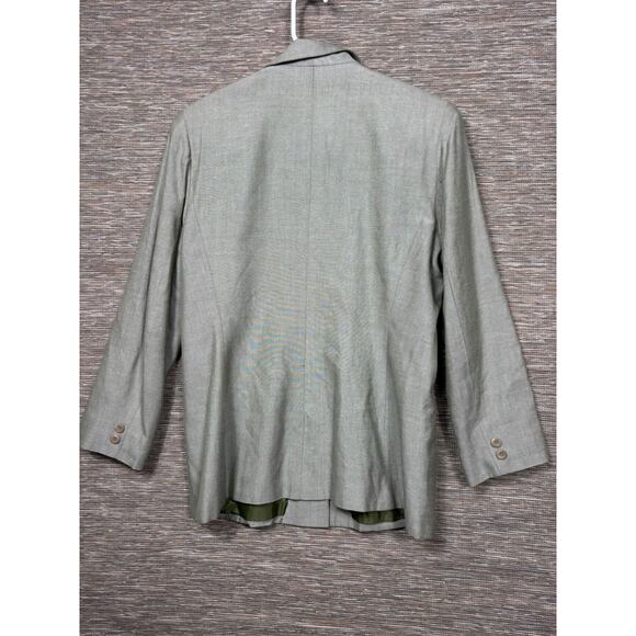 Kasper Blazer Suit Jacket Womens Size 10 Olive Green 4 Buttons Business Office - Picture 2 of 7